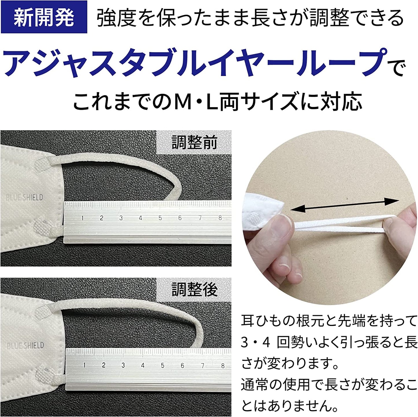 【50枚入】ブルーシールドマスク Fタイプ 5層 医療用クラス3