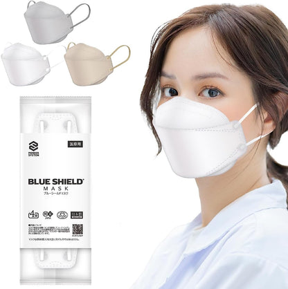 【50枚入】ブルーシールドマスク Fタイプ 4層 抗菌 医療用クラス3 「フリーサイズ」