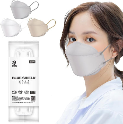 【50枚入】ブルーシールドマスク Fタイプ 4層 抗菌 医療用クラス3 「フリーサイズ」