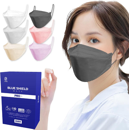 【30枚入】ブルーシールドマスク Fタイプ 4層 抗菌 医療用クラス3 「フリーサイズ」