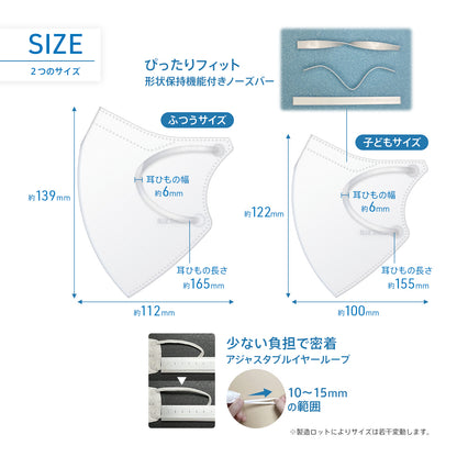 【50枚入】ブルーシールドマスク プロ Sタイプ 5層 抗菌 医療用クラス3 「子供用サイズ」